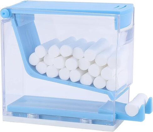 Dental Cotton Roll Dispenser Holder Organizer Hygienic Cotton Roll Divider Professional Clinic Home Use Transparent Press Type in Kuwait