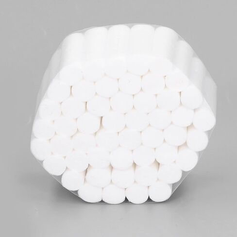 Luqeeg Nasal Nose Stopper - Dental Cotton Rolls - 100% High Absorbent Rolled Cotton for Mouth and Nose - 100 Pack in Kuwait