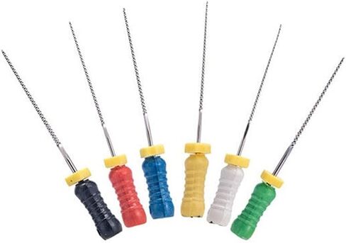 Easyinsmile Dental Endo Hand Use K-Files 25MM اللبية من الفولاذ المقاوم للصدأ (15-40#) in Kuwait