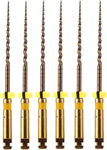 Easyinsmile X-Pro Gold Taper NITI Endo Rotary Files 6pcs Endodontic Controlled Memory Files 6Pcs in Saudi Arabia