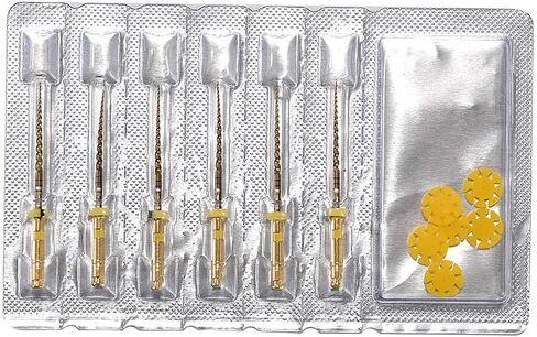 Easyinsmile X-Pro Gold Taper NITI Endo Rotary Files 6pcs Endodontic Controlled Memory Files 6Pcs in Saudi Arabia