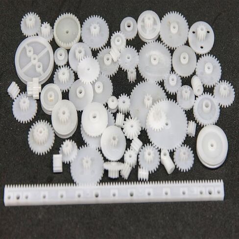 80 قطعة من البلاستيك لتقوم بها بنفسك روبوت مجموعة تروس علبة التروس مجموعة تروس المحرك لروبوت السيارة ذاتية الصنع in Kuwait