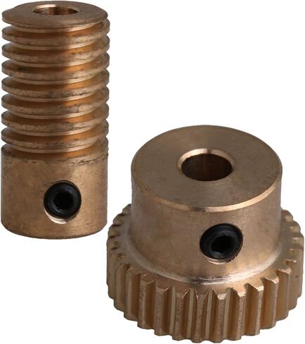 Mxfans 30 T Brass Gear Wheel & 4MM Hole Dia Shaft Set 0.5 Mold 1:30 Repairing Replacement Shaft Kits in Saudi Arabia