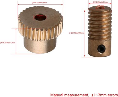 Mxfans 30 T Brass Gear Wheel & 4MM Hole Dia Shaft Set 0.5 Mold 1:30 Repairing Replacement Shaft Kits in Saudi Arabia