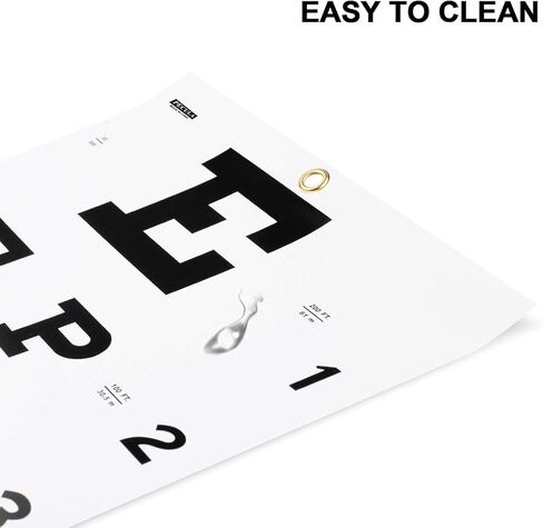 PECULA Eye Chart, Snellen Eye Chart, Wall Chart, Eye Charts for Eye Exams 20 feet 11 X 22 in. in Kuwait