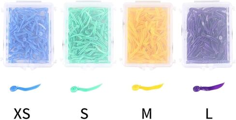 400 قطعة من إسفين البلاستيك للأسنان، إسفين تثبيت الأسنان القابل للتصرف مع فتحة، أدوات طبيب الأسنان in Kuwait