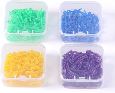 400 قطعة من إسفين البلاستيك للأسنان، إسفين تثبيت الأسنان القابل للتصرف مع فتحة، أدوات طبيب الأسنان in Kuwait