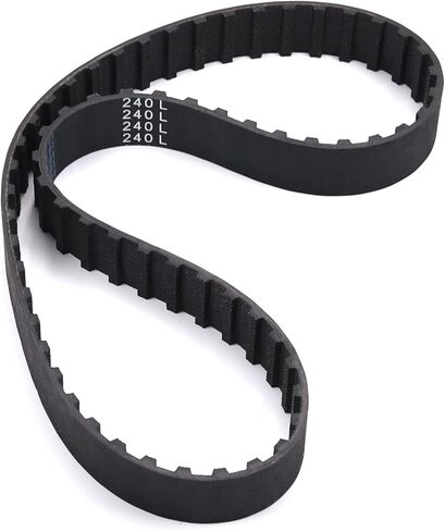 حزام توقيت Fielect أسود مسنن من المطاط الصناعي، بكرة متزامنة بحلقة مغلقة، عرض 20 مم، درجة 9.5 مم، 64 سنًا (240 لتر) in Kuwait