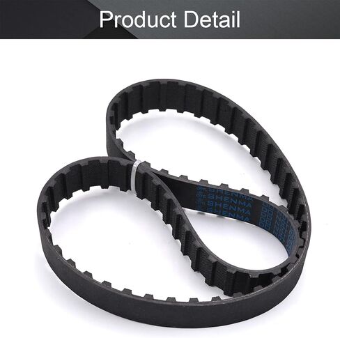 حزام توقيت Fielect أسود مسنن من المطاط الصناعي، بكرة متزامنة بحلقة مغلقة، عرض 20 مم، درجة 9.5 مم، 64 سنًا (240 لتر) in Kuwait