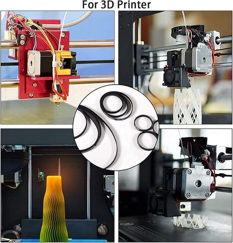 حزام توقيت Fielect أسود مسنن من المطاط الصناعي، بكرة متزامنة بحلقة مغلقة، عرض 20 مم، درجة 9.5 مم، 64 سنًا (240 لتر) in Kuwait