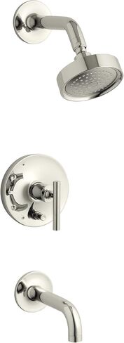 كوهلير K-T14421-4-BL حوض الاستحمام والدش من بيوريست، اسود غير لامع in Kuwait