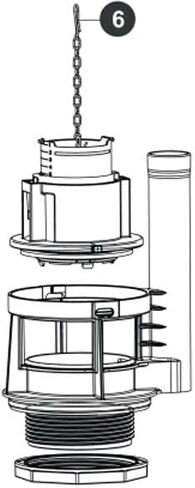 TOTO TTHU44310BA Drain Valve Assembly with Nut N/A in Kuwait