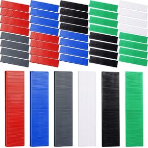 120 قطعة من الحشوات البلاستيكية المسطحة للبلاط الهيكلي حشوات بلاستيكية للتسوية، 3/64، 5/64، 1/8، 5/32، 3/16، 1/4، أخضر، أسود، أبيض، رمادي، أزرق، أحمر in Kuwait