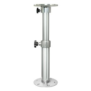 Flylin Adjustable Table Pedestal Detachable Table Base Stand Leg Base Mount Frame 17.8‑27.2 inch Aluminum Alloy Table Base Kit for RV Boat Yacht (1#)