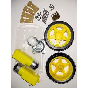 مجموعة روبوت دفع بعجلتين مع هيكل ومحرك بو وعجلات ومشابك لاردوينو من اولاتوس in Kuwait