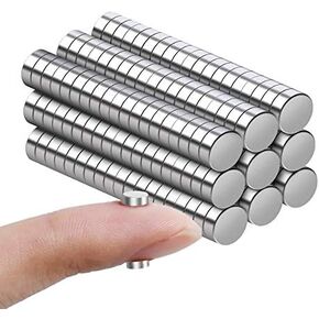 RHINOCATS Fridge Magnets，3x2mm 200PCS, Refrigerator Magnets，Tiny Magnet for Office, Hobbies, Crafts and Science, Tiny Size：3mmD2mmH Pack of 200