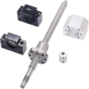 200mm Ball Screw SFU1605 Diameter 16mm,5mm Pitch with Metal Ball Screw Nut for CNC Machine