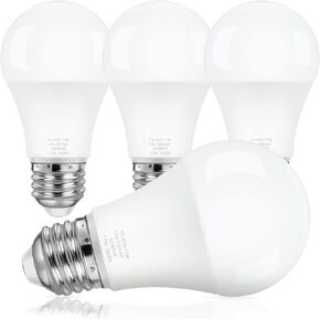 ASOMST 10 حزمة مصابيح LED A19، لمبة LED مكافئة 100 واط، 3000K أبيض ناعم 1100 لومن لمبات إضاءة 11 وات، قاعدة E26 للإضاءة غير قابلة للتعتيم، CRI 85+، عمر 25000+ ساعة، بدون وميض in Kuwait