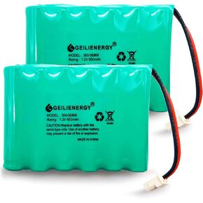 بطارية GEILIENERGY (عبوة واحدة) 7.2 فولت متوافقة مع لوحة مفاتيح Honeywell Intrusion 300-06868 TSS، 8DLLKP500 8DLTSSCBASE1 8DLWLTP100 WLTP100 LKP500 Lyric Smart Peripheral Wireless Keypad TouchPad ADT in Kuwait
