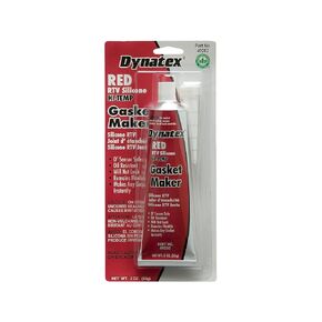 Dynatex 49202 Low Volatile RTV Silicone Gasket Maker, 0 to 650 Degree F, 3 oz Carded Tube, Red (Pack of 12) in Kuwait