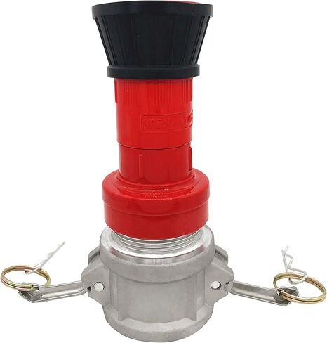 SpringSpray 2 "NPSH فوهة خرطوم حريق صناعية شديدة التحمل مع 2 × تركيبات Camlock من الألومنيوم مقاس 2 بوصة وصلات معدات إطفاء فوهة ضباب ذات تدفق ثابت in Kuwait