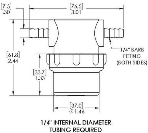 مصفاة خرطوم بطول 1/4 بوصة مع شاشة فلتر من الفولاذ المقاوم للصدأ 50 شبكة in Kuwait