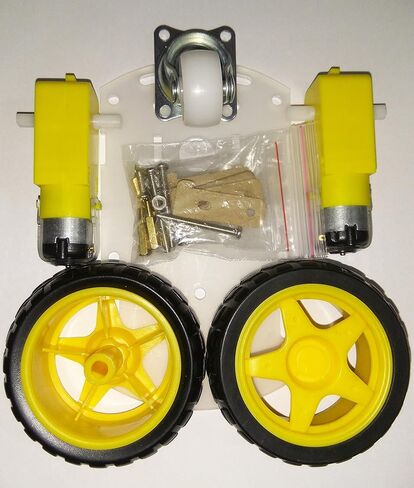 مجموعة روبوت دفع بعجلتين مع هيكل ومحرك بو وعجلات ومشابك لاردوينو من اولاتوس in Kuwait