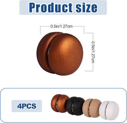 4 قطع مغناطيس للحجاب، دبابيس مغناطيس حجاب قوية، مغناطيس وشاح متعدد الاستخدام للنساء والفتيات والأطفال، مغناطيس وشاح للحجاب (4 ألوان) in Kuwait