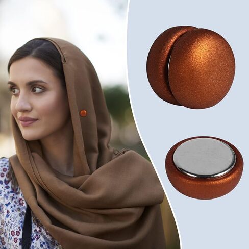 4 قطع مغناطيس للحجاب، دبابيس مغناطيس حجاب قوية، مغناطيس وشاح متعدد الاستخدام للنساء والفتيات والأطفال، مغناطيس وشاح للحجاب (4 ألوان) in Kuwait