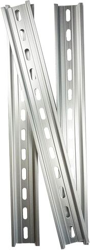 T&G 3 Pieces DIN Rail Slotted Aluminum RoHS 12" Inches Long 35mm Wide 7.5mm High in Saudi Arabia