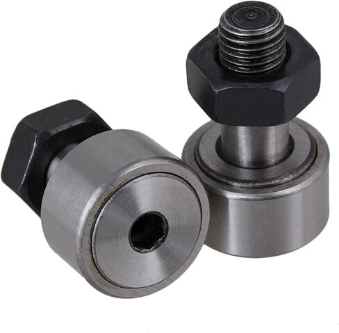 BQLZR 22mm Dia KR22 Stud Type Track Cam Follower Roller Bearing M10 Male Thread Pack of 2 in Saudi Arabia