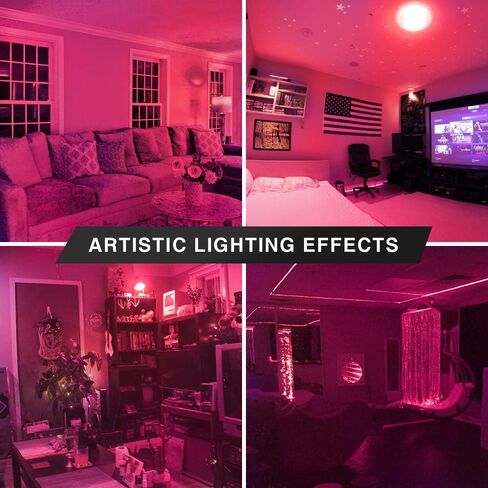Bluex Bulbs 2 Pack LED A19 Purple Light Bulb - 9W (60Watt Equivalent) - E26 Base LED Purple Bulb, Party Decoration, Porch, Home Lighting, Holiday Lighting, Decorative Illumination (Purple) in Saudi Arabia