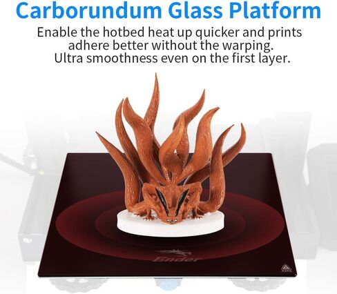 Comgrow Creality Ender 3 V2 3D تصميم مدمج مع اللوحة الأم الصامتة مينويل إمدادات الطاقة ومنصة زجاجية، 78x779x99 بوصة in Kuwait