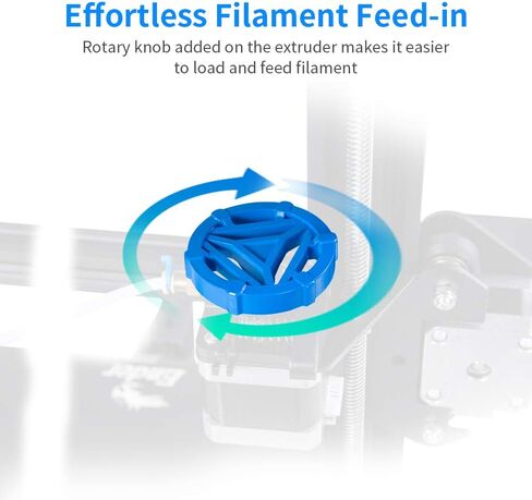 Comgrow Creality Ender 3 V2 3D تصميم مدمج مع اللوحة الأم الصامتة مينويل إمدادات الطاقة ومنصة زجاجية، 78x779x99 بوصة in Kuwait