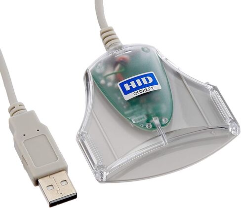 اتش اي دي ايدينتيتي كارد ريدر اومني كي 3021 USB موبايل بطاقة ذكية ليسر in Kuwait