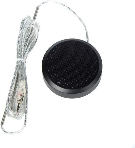 مكبر صوت Ycall Window Intercom ثنائي الاتجاه، ميكروفون اتصال داخلي يتحدث من خلال نافذة زجاجية للبنك/المكتب/المستشفى، وظيفة كتم الصوت مضادة للتداخل، صراف داخلي 3.5 مم جاك معدني كامل أسود in Kuwait