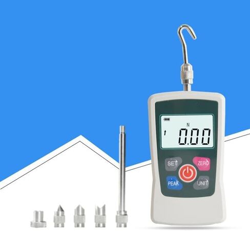 مقياس سحب الزناد 5N/.5kg/1.1lb/20oz، مقياس شد الحزام مع 6 ملحقات لقياس القوة M6 وشاشة LCD بإضاءة خلفية، مقياس ديناميكي رقمي لقياس قوة السحب مع حقيبة محمولة in Kuwait