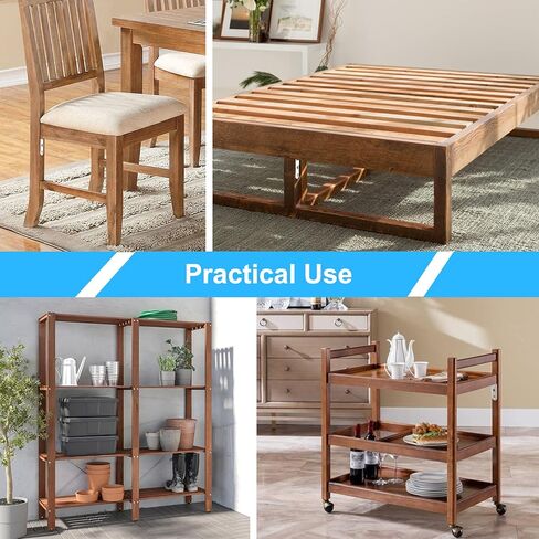 Blingstar L Bracket Stainless Steel Corner Brace 16 Pcs 1.57x1.57 Inch Joint Right Angle Bracket 90 Degree Corner Fastener for Wood Furniture Bedframe Cabinet Drawer Chair, with 64 Pcs Screws, Black in Kuwait