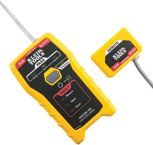 جهاز اختبار كابل شبكة LAN VDV526-100 من كلاين تولز، جهاز اختبار VDV، مستكشف LAN مع جهاز تحكم عن بعد in Saudi Arabia