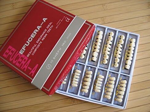 24 لوحة 28X1 A1 طقم أسنان شنغهاي أكريليك راتينج أسنان مقاس 22 in Kuwait