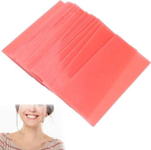 مادة مساعدة لطبيب الأسنان 18 قطعة من شمع طبيب الأسنان للأسنان، شمع تشكيل قاعدة الأسنان، لوحة قاعدة الأسنان، قالب شمع صب ورقة الشمع، مادة أسنان، لوحة قاعدة شمع الأسنان الحمراء in Kuwait