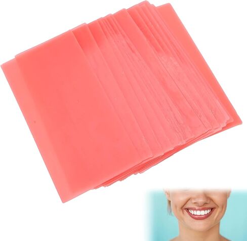 مادة مساعدة لطبيب الأسنان 18 قطعة من شمع طبيب الأسنان للأسنان، شمع تشكيل قاعدة الأسنان، لوحة قاعدة الأسنان، قالب شمع صب ورقة الشمع، مادة أسنان، لوحة قاعدة شمع الأسنان الحمراء in Kuwait