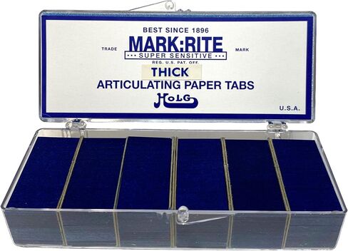 480 شريطًا - ورق مفصلي للأسنان من Holg MARK: RITE، علامات تبويب سميكة زرقاء، صنع في الولايات المتحدة الأمريكية، 480 شريطًا لكل حاوية بلاستيكية، 228.6 ميكرون in Kuwait