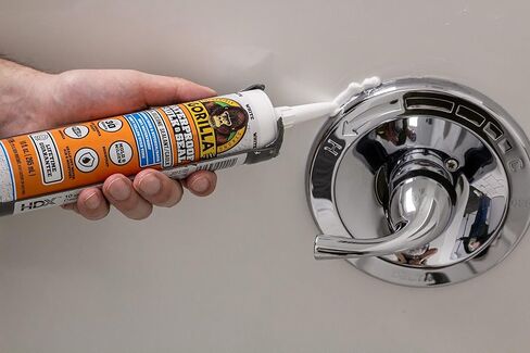 مانع تسرب من السيليكون بنسبة 100% مقاوم للماء من جوريلا، أبيض، خرطوشة 10 أونصة (عبوة من قطعة واحدة) in Kuwait