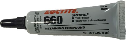 لوكتايت-66010 مركب الاحتفاظ، كويك ميتال (R)، 6 مل تيوب، فضي in Kuwait