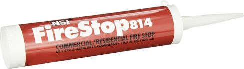 NSi Industries, LLC Firestop814 Residential and Non-Intumescent Commercial Fire Stop, 10.3 oz Caulk Tube, Red - FS-814 in Saudi Arabia