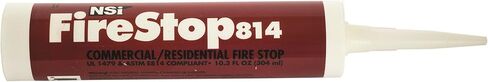 NSi Industries, LLC Firestop814 Residential and Non-Intumescent Commercial Fire Stop, 10.3 oz Caulk Tube, Red - FS-814 in Saudi Arabia
