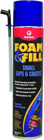 Red Devil 0920 Foam & Fill Small Gaps & Cracks Expanding Polyurethane Sealant, 20 oz, Off-White, Pack of 1 in Saudi Arabia
