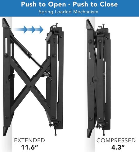 Mount-It! Video Wall Mount with Pop Out Function, Digital Signage TV Menu Board Mount for 32 to 70" TVs, Up to VESA 600x400, Commercial Grade 110 Lbs Capacity in Kuwait