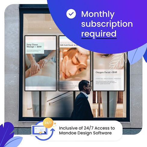 Mandoe Premium Digital Signage Player: Unleash Your Business Advertising and Marketing Power with Easy-to-Use Creation and Management Software. in Saudi Arabia
